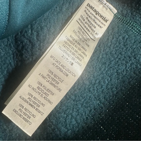 Patagonia Womens Better Sweater Jacket Dark Borealis Green Jeweltoned XS - Picture 5 of 10